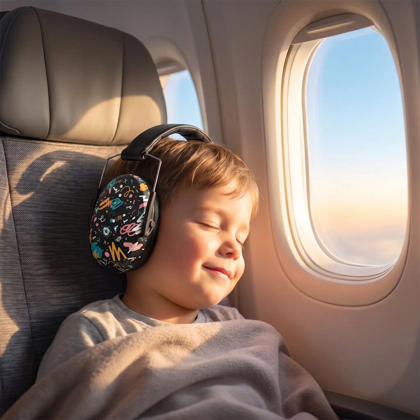 casque anti bruit enfant dormi en avion