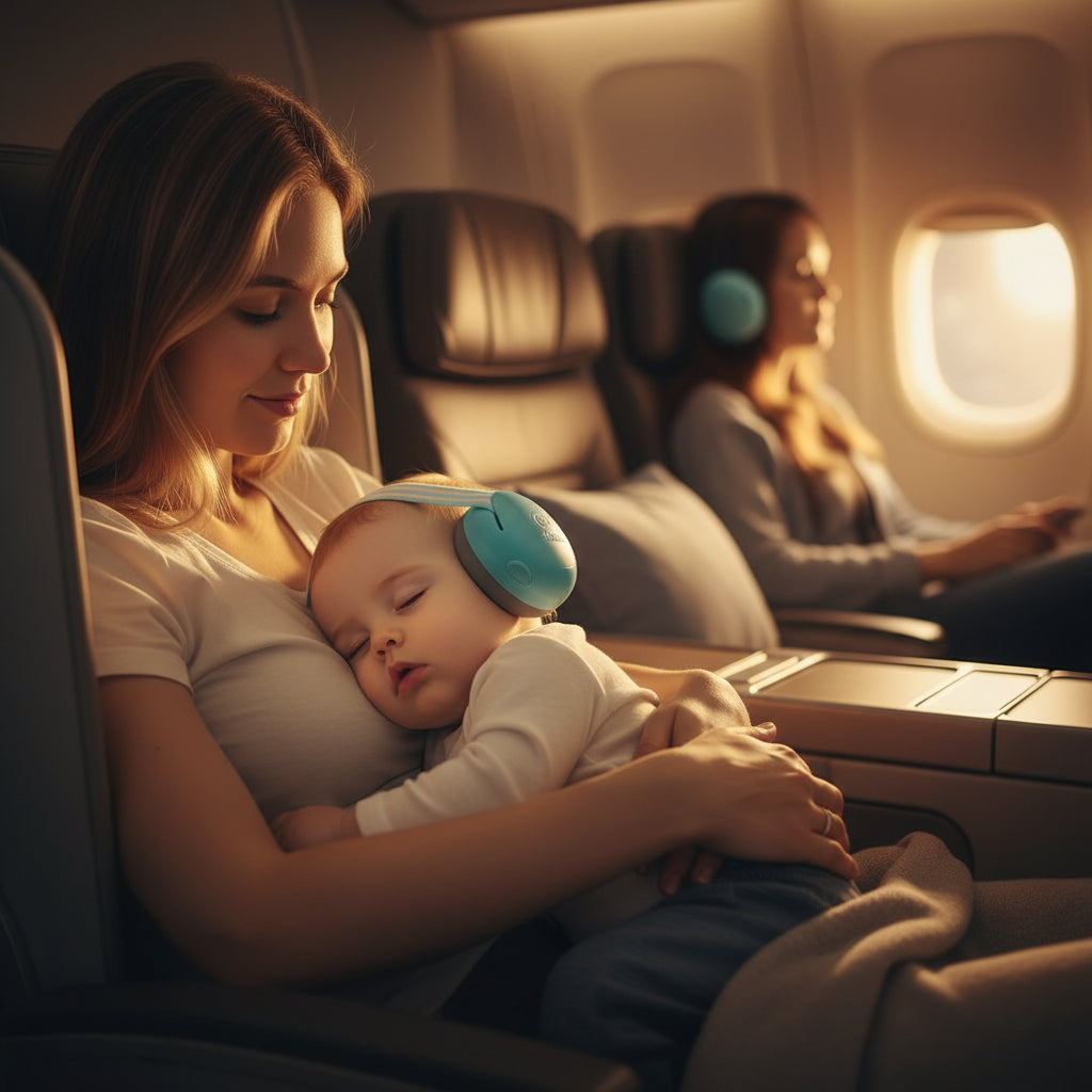 Casque anti bruit bébé bleu