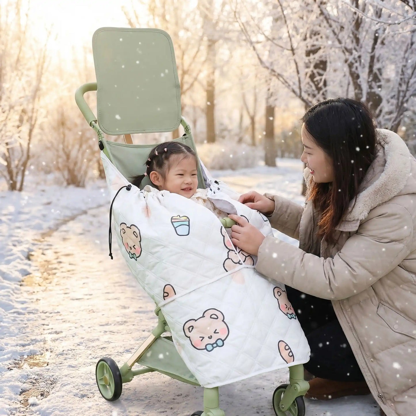 Chancelière poussette anti-froid