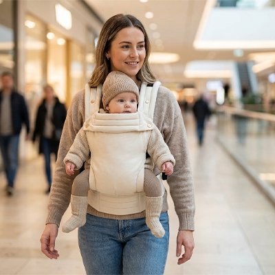 Porte bebe physiologiques face main libre aeroport