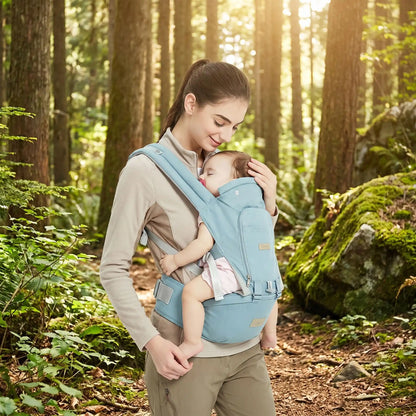Porte bebe rando maman en foret
