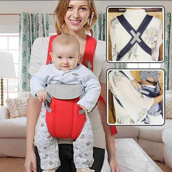 Porte bebe rouge sécuritaire