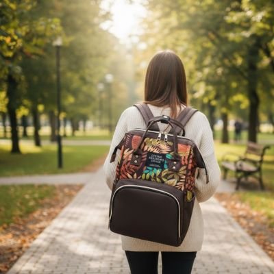 Sac a dos a langer à motif