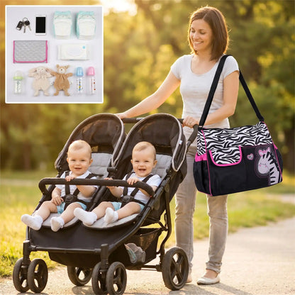 Sac a langer bebe girafe jumaux