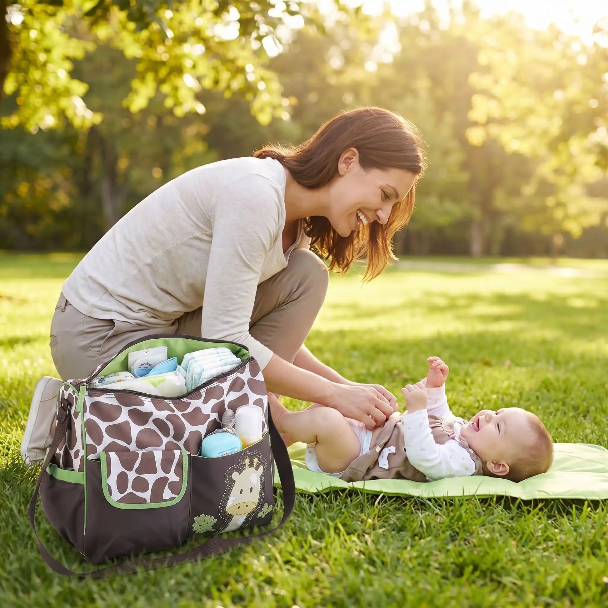 Sac a langer bebe girafe