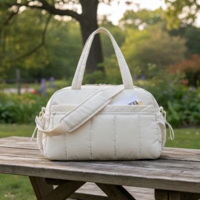 Sac a langer beige polyvalent