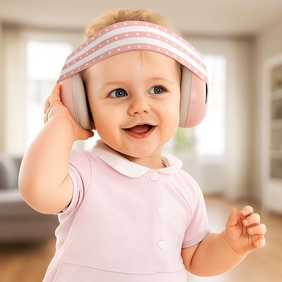 Casque anti bruit bébé doux