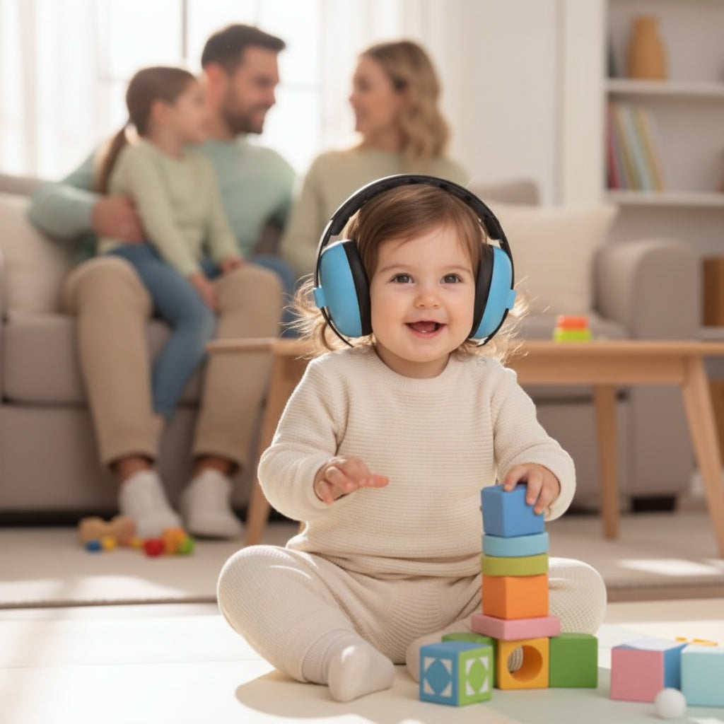 Casque anti bruit bébé joue