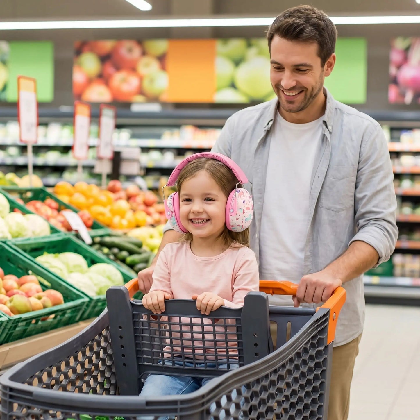 casque anti bruit enfant en supermarché
