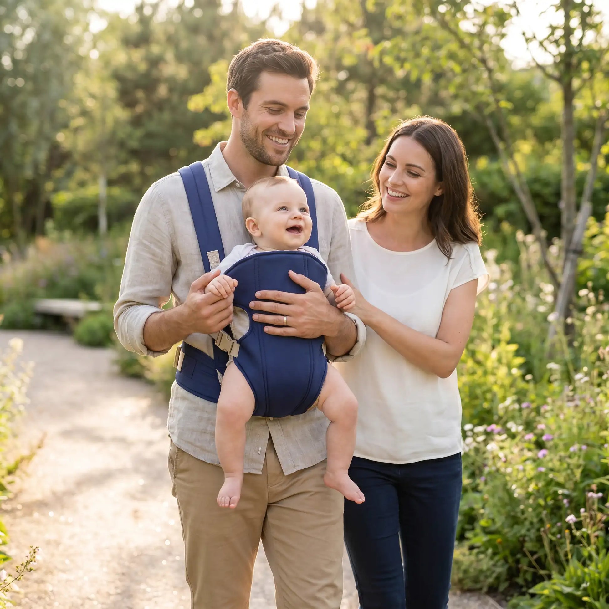 porte bebe ergonomique en promenade