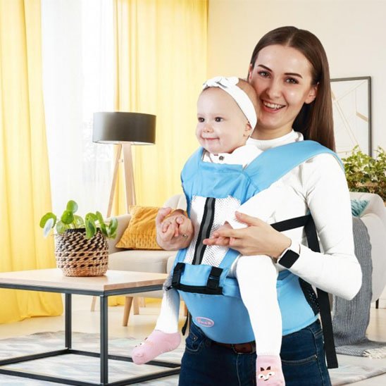 Porte bebe physiologiques bleu