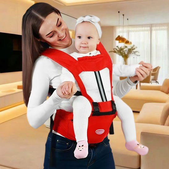 Porte bebe physiologiques rouge