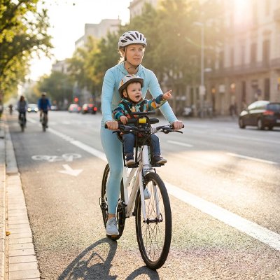 Porte bebe velo confortable