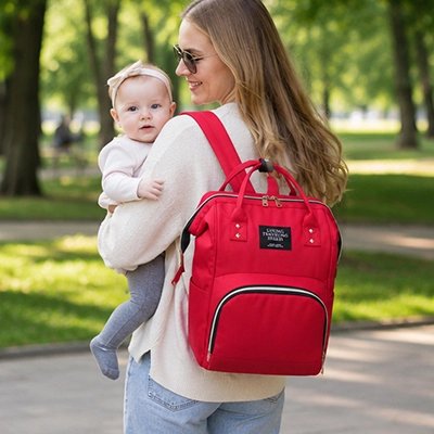 Sac à dos à langer maman en promenade